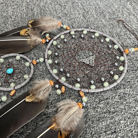 Dream Catchers for Adults Dreamcatcher Handmade Feather Native Home Wall Decorat - Picture 2 of 6